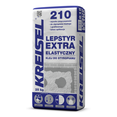 Zaprawa klejąca do styropianu grafitowego Lepstyr Extra 210 25 kg KREISEL