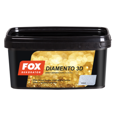 Farba dekoracyjna DIAMENTO 3D aqua 1 l FOX