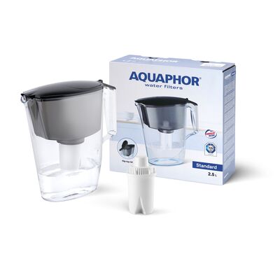 Dzbanek filtrujący Aquaphor Standard 2,5 l z wkładem B15 czarny
