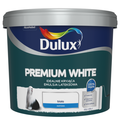 Farba lateksowa Premium White 2,5 l