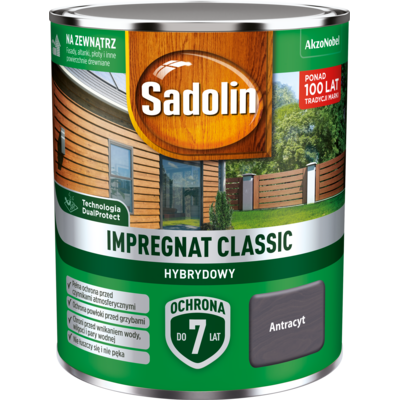 Impregnat CLASSIC HYBRYDOWY Antracyt 0,75 l Sadolin