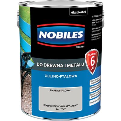 Emalia ftalowa Ftalonal popielaty jasny 5 l Nobiles