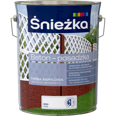 Farba Beton-Posadzka biały 5 l ŚNIEŻKA