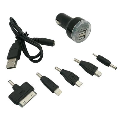 Ładowarka samochodowa wielofunkcyjna 7 w 1 12 / 24V 2,1A