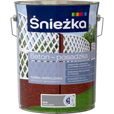 Farba Beton-Posadzka szary jasny 5 l ŚNIEŻKA