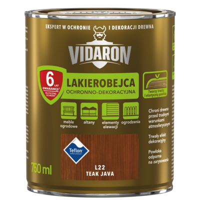 Lakierobejca Ochronno-Dekoracyjna Teak Java L22 0,75 l VIDARON