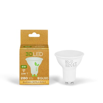 Żarówka LED GU10 4 W barwa ciepła