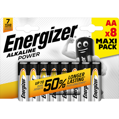Bateria Energizer Alkaline Power AA LR6 8 sztuk