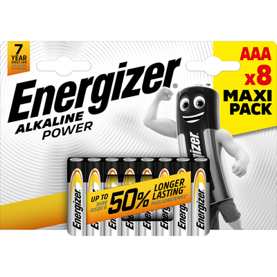 Bateria Energizer Alkaline Power AAA LR03 8 sztuk