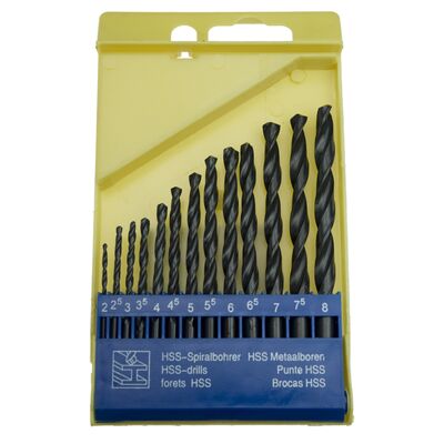 Wiertło do metalu 2 - 8 mm, zestaw: 13 sztuk Condor