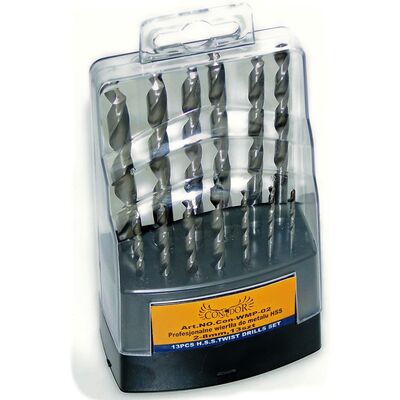 Wiertło do metalu szlifowane 2 - 8 mm, zestaw: 13 sztuki Condor