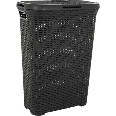 Kosz na bieliznę Style Ciemny szary 40L