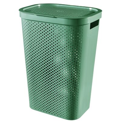 Kosz na bieliznę Infinity RECYCLED 60 l zielony
