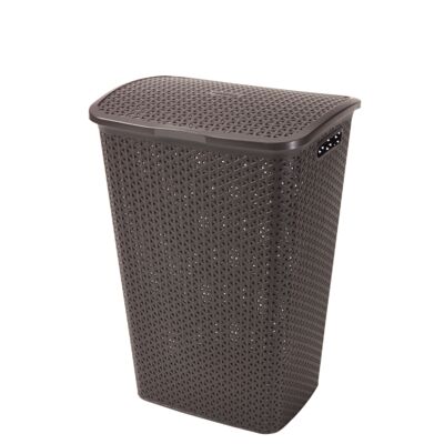 Kosz na bieliznę My Style 55 L ciemnobrązowy