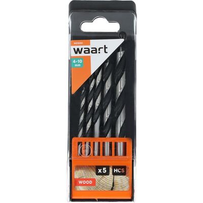 Wiertło do drewna szlifowane 4 - 10 mm, zestaw: 5 sztuk Jufisto
