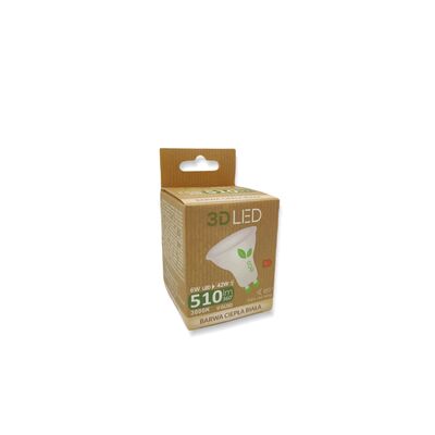Żarówka 3D LED GU10 6 W barwa ciepła
