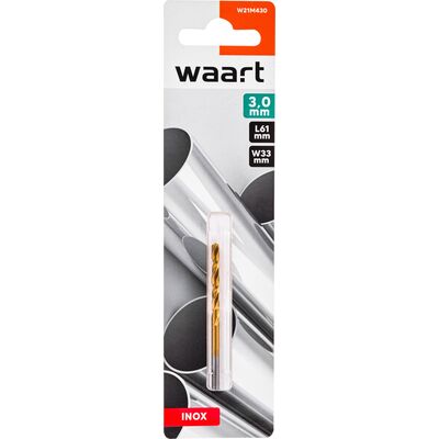 Wiertło do metalu 3,0 mm tytanowane szlifowane