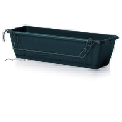 Skrzynka balkonowa z uchwytami 60 cm RESPANA EASY CARE antracyt