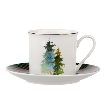 Filiżanka ze spodkiem Winter Forest 200 ml