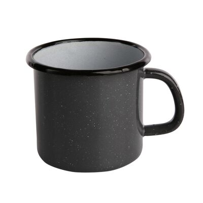 Kubek emaliowany 0,45 l 9 cm szary nakrapiany