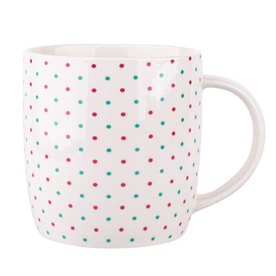 Kubek baryłka szeroka 300 ml dots