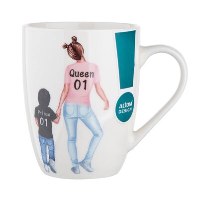 Kubek baryłka 300 ml queen chłopiec