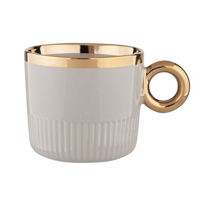 Kubek ze żłobieniem Palazzo 350 ml szałwiowy