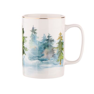 Kubek prosty Winter Forest 300 ml las