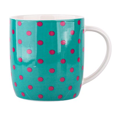 Kubek baryłka szeroka 300 ml dots