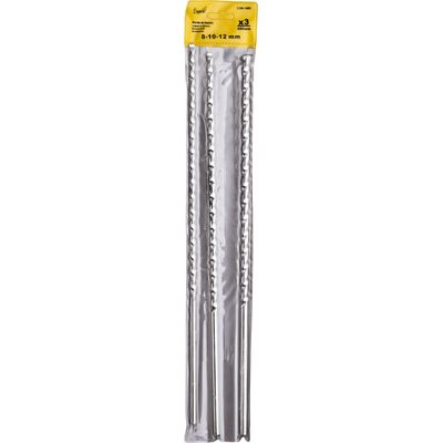 Wiertło do betonu 8 x 10 x 12 x 400 mm, zestaw: 3 sztuki Condor