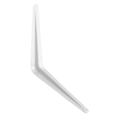 Wspornik stalowy biały 25 cm