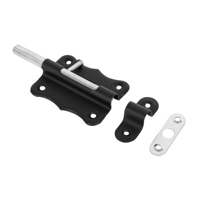 Zasuwka uniwersalna czarna 7,5 cm