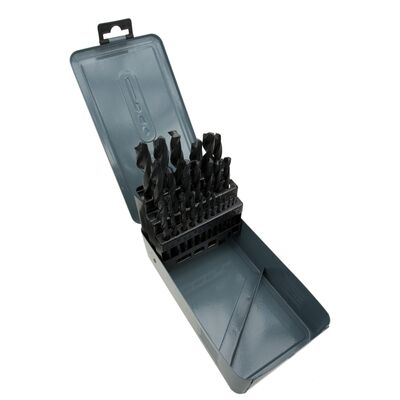 Wiertło do metalu HSS rozmiary 1 - 13 mm metalowy box, zestaw: 25 sztuk Condor