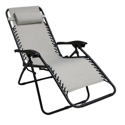 Fotel luksusowy relax jasnoszary