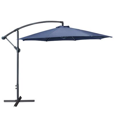 Parasol ogrodowy boczny 3 m granatowy