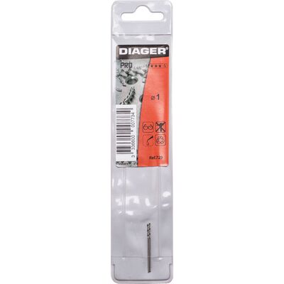 Wiertło do metalu PRO 1 x 34 mm, komplet: 2 sztuki Diager