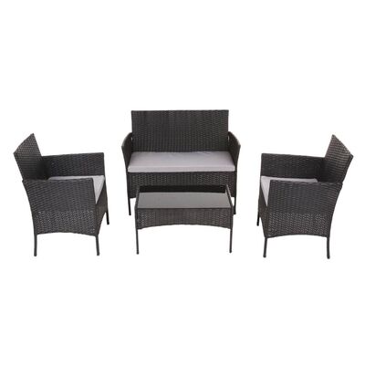 Komplet mebli Edwige 58 x 104 x 85 cm czarny