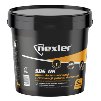 Masa do konserwacji i regeneracji pokryć dachowych SBS DK 5 kg Nexler