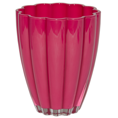 Waza flower ciemny róż 17 x 13 cm