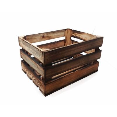 Skrzynka drewniana opalana M 40 x 30 x 21 cm