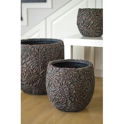 Donica jungle złota M 35 x 35 x 31 cm