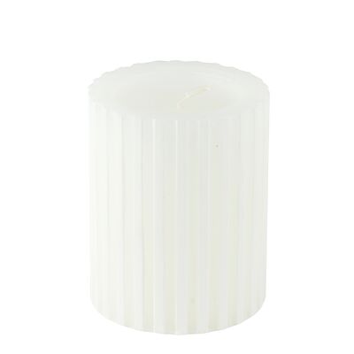 Świeca Modern walec biały S 10 x 8 cm