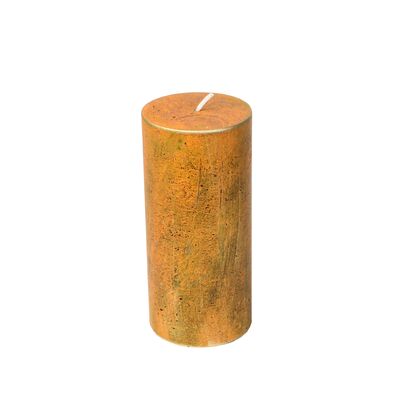Świeca Rustic Loft słupek 7 x 15 cm rdzawy