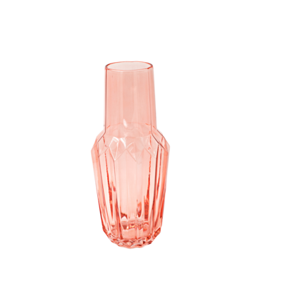 Wazon Crystal łososiowy 15,5 x 37 cm 7489