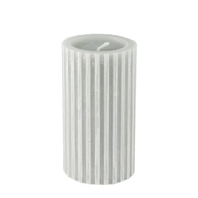 Świeca Modern walec szary M  15 x 8 cm