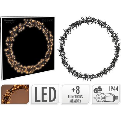 Obrączka 58 cm 500 LED ciepła biel