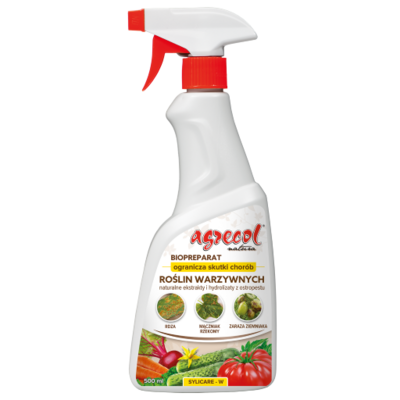 Biopreparat ogranicza skutki chorób roślin warzywnych SYLICARE W 0,5 l Agrecol
