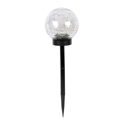 Lampa solarna LED 15 cm ze szklaną kulą