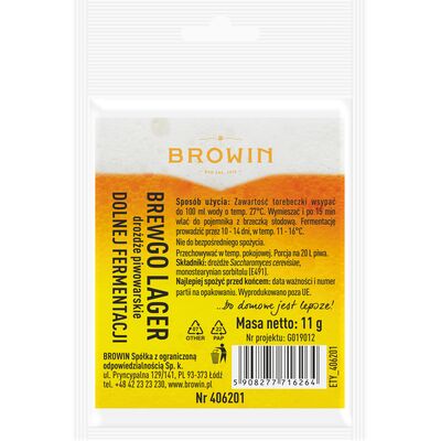 Drożdże piwowarskie BrewGo Lager 11 g