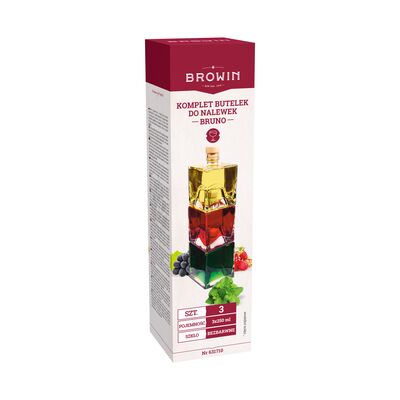 Komplet butelek do nalewek Bruno 250 ml 3 sztuki